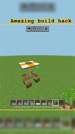 Amazing Build Hack In Minecraft#minecraft#gaming#tutorial#Builds#shorts#Shortfeed