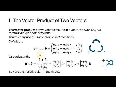 How to do the Cross Product between Vectors (Part 2 of 2)