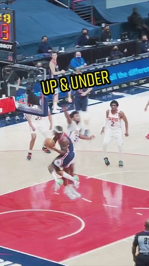 Up & Under he goes ♻️ @wash_wizards #nba #highlight