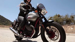 Take a ride on the V7 II Racer, the cafe racer-inspired version of Moto Guzzi's V7 range. This limited-edition model has a stunning red frame, swing arm, and hubs, dual piggy-back rear shocks, a beautiful paint job and more. Get to know the V7 II Racer today; http://bit.ly/v7II_racer #motoguzzi | #v7racer | #caferacer | Moto Guzzi