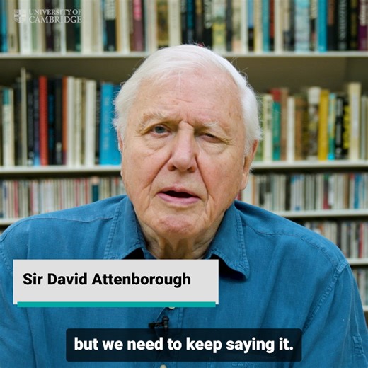 We're with Sir David - we truly believe we can solve many of the problems our planet faces. 🌏 Tap the link in the comments to see how far we've come in forging a future for our planet. | University of Cambridge