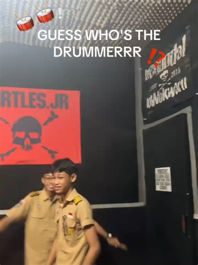 Fun Moments with the School Band Drummer