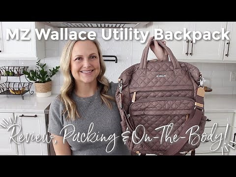 MZ WALLACE | Metro Utility Backpack! Review, Packing & On-The-Body | GatorMOM