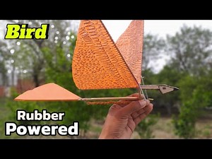 How To Make Rubber Band Ornithopter With Simple Easy Mechanism