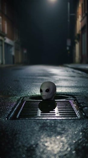 Is this an alien taking a peak out of a sewer? #reels #shorts