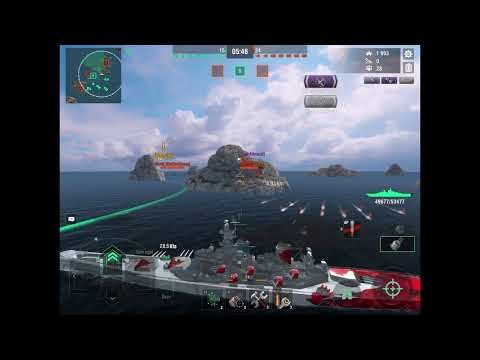 WoWs Blitz USS Missouri gameplay (Death)