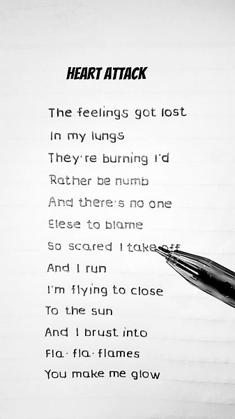 Demi Lovato- Heart Attack (Lyrics)