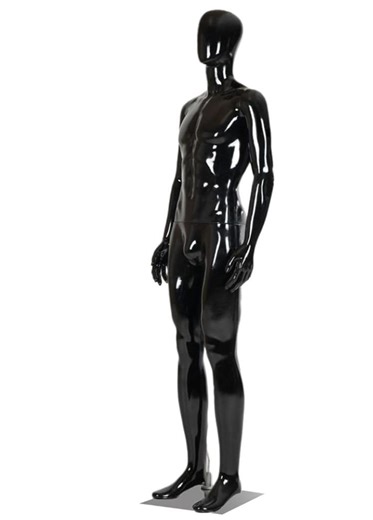 Shiny Black Male Mannequin: Full Body Display, Metal Stand (74 Inch) - Etsy