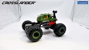 LEXiBOOK, Crosslander® Dino, Remote Controlled Dinosaur car, up to 10km/h, Crazy Stunts, Pitching, Integrated Gyroscope, Light Effects, Rechargeable, RC59D