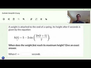 Modeling Sinusoidal Function with phase shift example 2