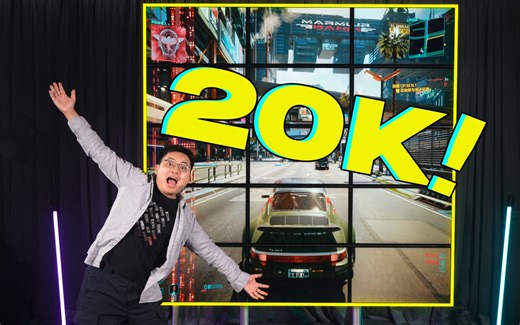 用最强电脑挑战20K分辨率！两亿像素游戏体验如何？