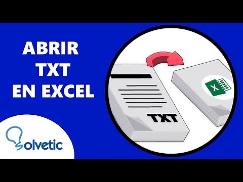 ✔️ Cómo ABRIR un ARCHIVO TXT en EXCEL
