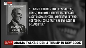 Obama releases book detailing experiences working with Trump and Biden