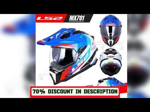 A must-have product #Original LS2 MX701 Off-road Fiberglass Motorcycle Helmet Motocross Helmets