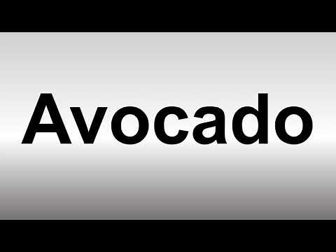 How to Pronounce Avocado