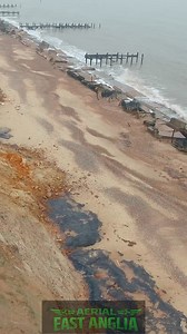 Corton, Suffolk - Coastal Erosion & Unstable Cliff Edges - once a beach accessible to all, but now access is restricted due to safety concerns. We've already lost Newton to the North Sea, will Corton be next? | Aerial East Anglia