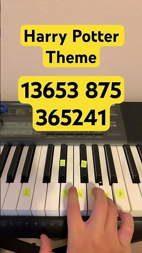 How To Play Harry Potter Theme Song On Piano | Easy Piano Tutorial #shorts #piano #pianotutorial