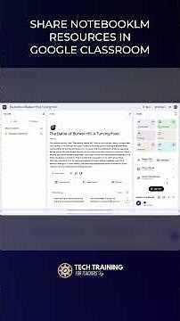 SHARE NOTEBOOKLM RESOURCES IN GOOGLE CLASSROOM #shorts #ai #google #learning