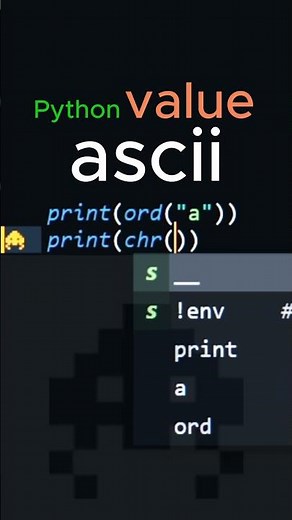 Python ASCII value