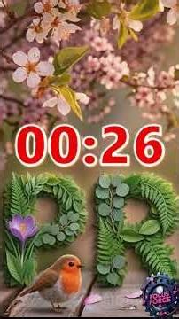 short 1 Minute Aesthetic Spring Timer 🌸 Relaxing Nature Countdown