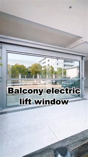 Install this aluminum alloy electric lift window on your balcony. #windows #casementwindows #slidingwindows #aluminiumwindows #glasswindows #aluminum #factory #tottme #chinawindoors | Chinawindoors