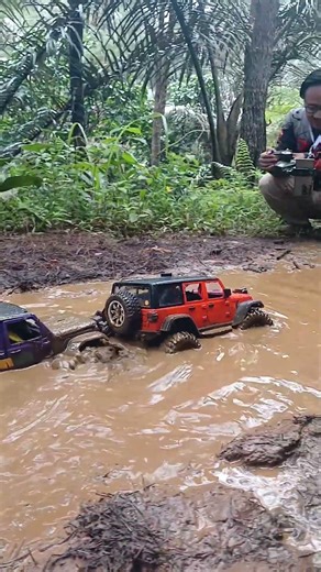 RC Jeep Rubicon Fails to Pass Through Mud! 😱🚜