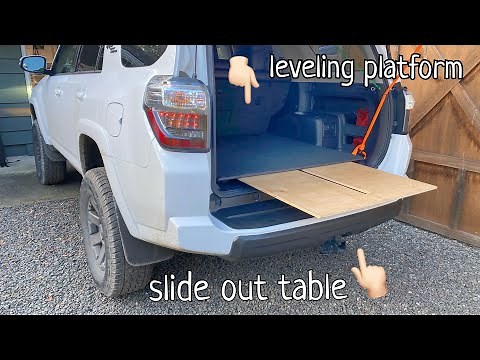DIY 4Runner leveling platform and slide out table