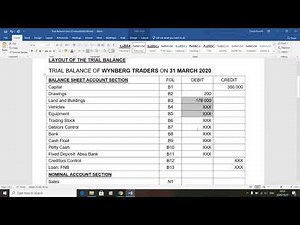 Trial balance introduction