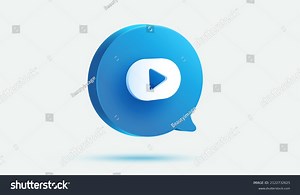 Blue Message Bubble Play Video Button Stock Vector (Royalty Free) 2122732625 | Shutterstock