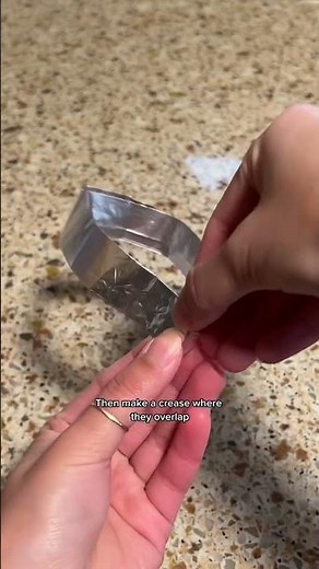 Heart-Shaped Pancake Mold DIY using aluminum foil 🥞❤️