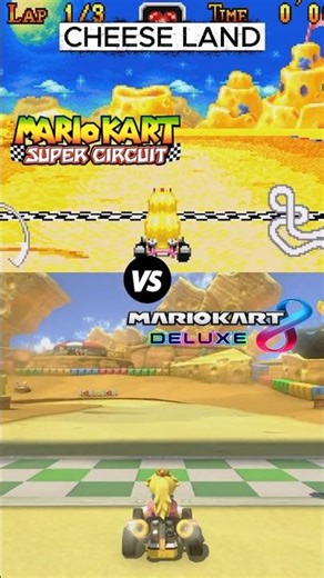 GBA vs Switch - Cheese Land Mario Kart