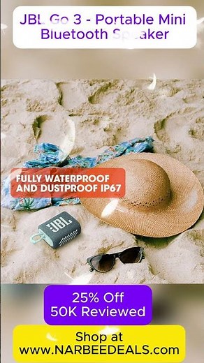 Big sound from the tiny JBL Go 3 speaker