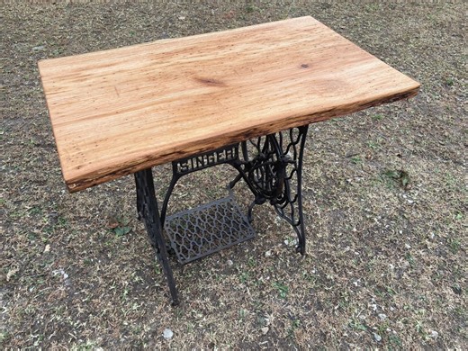 Reclaimed Singer Sewing Machine Base