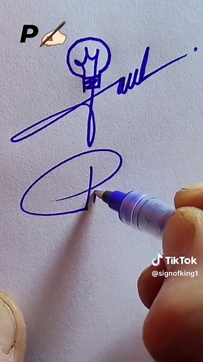 How to Draw a Stylish Signature for Letter P