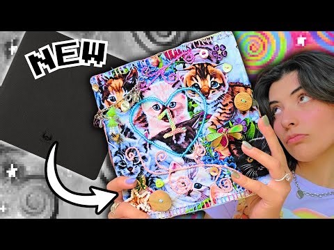 crafty girls decorate their sketchbooks