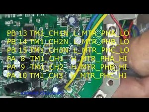 hoverboard STM32F103C8T6 hack pin out explained for STM32CubeIDE for robot BLDC motors