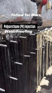 Polyurethane (PU) Injection Waterproofing #PolyurethaneInjectionWaterproofing #construction #tips #civilengineering #crackRepair | CivilEngineer