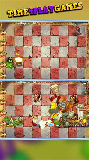 Team Plants Battle PvZ 2 #pvz #pvz2 #shorts