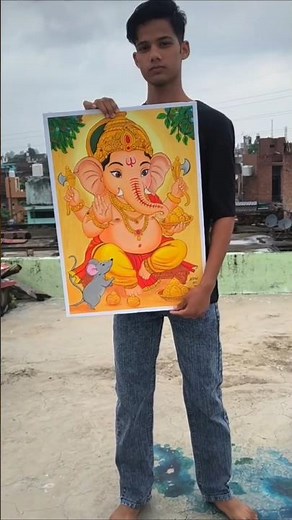 🎨 Ganesh Ji Drawing | Easy Lord Ganesha Sketch Drawing ✨ | Ganpati Bappa Drawing #shorts
