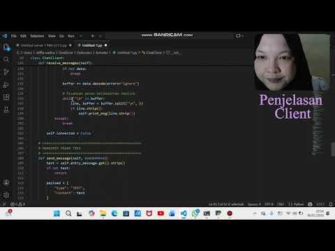 Praktikum Komunikasi Data - Komunikasi Chat TCP Server-Client