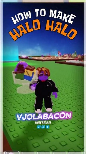Halo Halo Recipe - Craft Food Roblox #shorts #craftfood #roblox