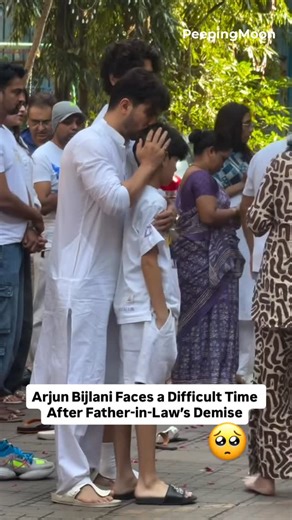 Peepingmoon on Instagram: "Arjun Bijlani and his family are going through a tough phase following the passing of his father-in-law. Condolences and strength to the family. #arjunbijlani #peepingmoon"
