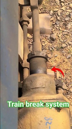 Brake system of running train 🚊 #shorts #brake #train #railway #wheels
