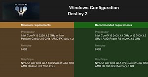 Destiny 2 Configuration requise 2026 - Testez votre PC 🎮