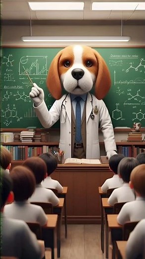 💥 Evolution of Dog : Teaching a chemistry lessons ✅️ #doglover #puppy #dog #shorts #copydoggy