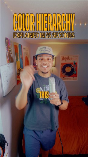 Color Hierarchy explained in 27 seconds…