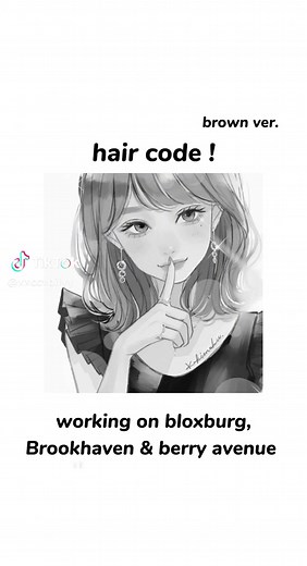 Brown Hair Codes for Brookhaven and Bloxburg