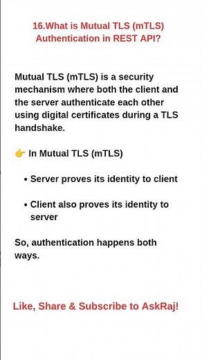 What is Mutual TLS (mTLS)? 🔐 | Client & Server Authentication Explained #AskRaj