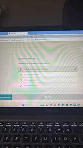Question 47 of 95  Decreasing Term insurance is often used to  ... | Filo