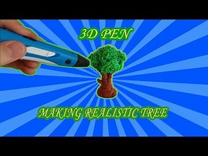 3D Pen-Making mini realistic tree